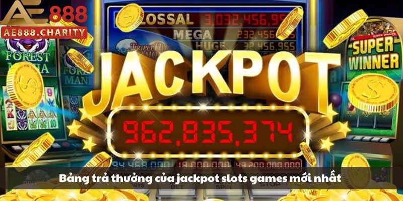 Bảng thưởng cho từng biểu tượng nổi bật trong slots game