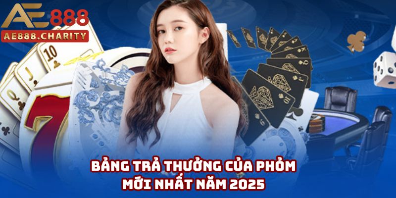 Bảng trả thưởng chi tiết khi tham gia game tại AE888